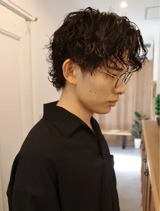 パーマ メンズ BROWNbyif所属・津山幸次郎 大阪福島/メンズのヘアスタイル