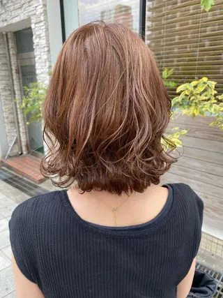 ミディアム カラー 髪質改善 大内翔太のヘアスタイル