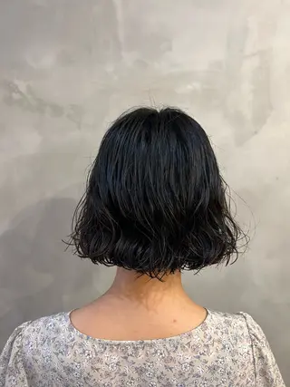 ミディアム パーマ 🌿ボブ パーマ高橋啓太🌿のヘアスタイル