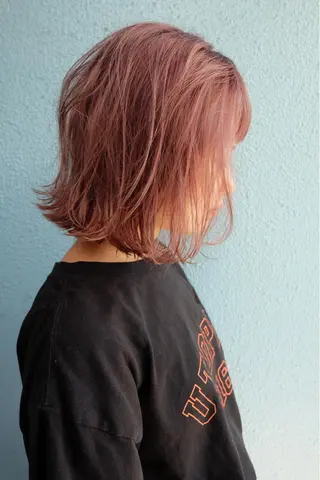 ミディアム カラー Pia ツボイ ケイタのヘアスタイル