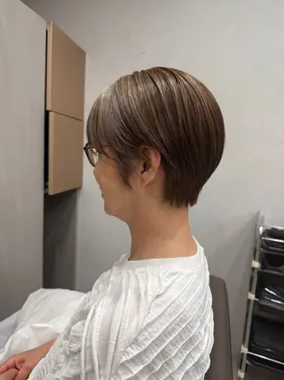 ショート カラー 表参道🌿赤み消し カラー/チナツのヘアスタイル