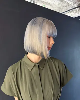 ショート カラー ブリーチ/エクステ/ 新宿/アリルのヘアスタイル