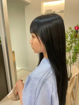 カラー ワンホン風ヘア まなのヘアスタイル