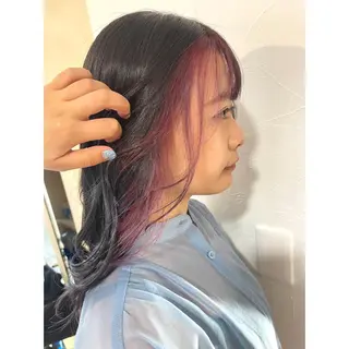 ロング カラー ヘアアレンジ 🦋エクステ/透明感 カラー🦋宮川莉央のヘアスタイル