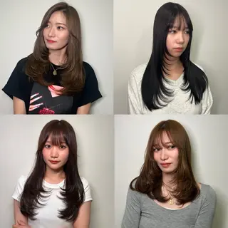 セミロング レイヤー/ 透明感カラー/チナツのヘアスタイル