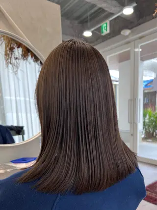 ミディアム 仲川 沙希のヘアスタイル