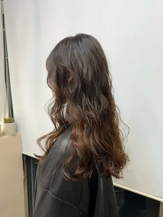 ロング カラー パーマ 早瀬裕之 パーマのヘアスタイル