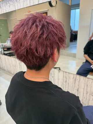 メンズ レディースモデル募集 角快利のヘアスタイル