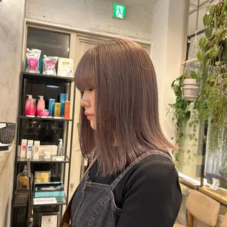 ミディアム カラー じゅわっと暖色カラー 🍊Moemiのヘアスタイル