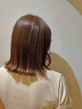 ミディアム 透明感カラー さきのヘアスタイル