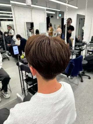 ショート カラー 🐺韓国風メンズ特化 あさひ🐺のヘアスタイル