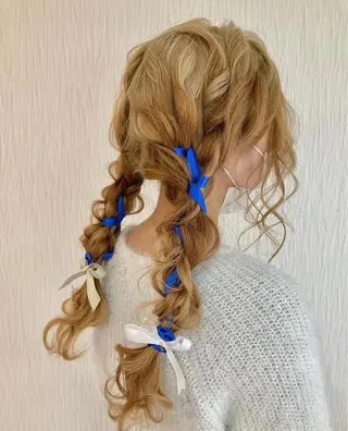 ロング ベルグローヘアセット 🤍まりこのヘアスタイル