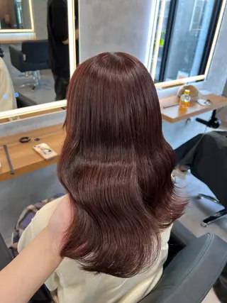 セミロング カラー 💖札幌カラー 指名No.1💖玲奈のヘアスタイル