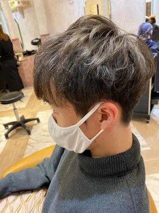 パーマ メンズ 韓国風ヘア✻透明感 カラー✻yukaのヘアスタイル