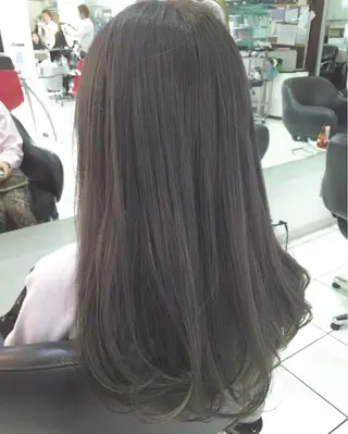 セミロング ロング カラー 青木 茂樹⭐️ 透明感カラーのヘアスタイル