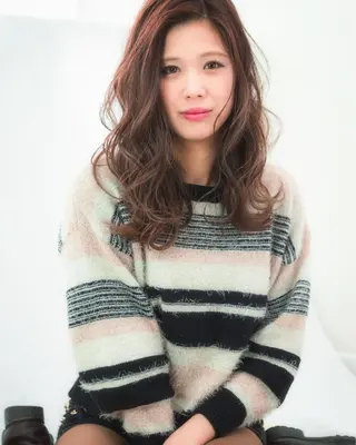 セミロング カラー ヘアアレンジ 【滝川市 美容師】 髙橋昌也のヘアスタイル