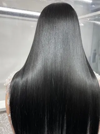 ロング りきと🦋河原町 縮毛矯正/艶カラーのヘアスタイル