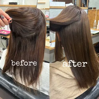 ミディアム ルプラボウ/豊川 篠島 みなみのヘアスタイル