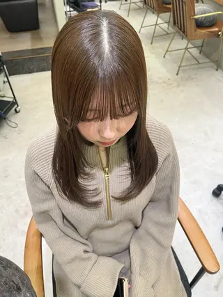 ロング カラー 橋本 萌々香のヘアスタイル