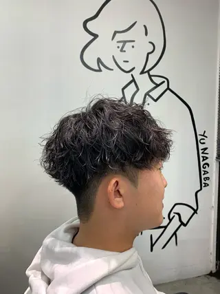 ショート パーマ メンズ メンズ特化美容師/ 藤戸 椋のヘアスタイル