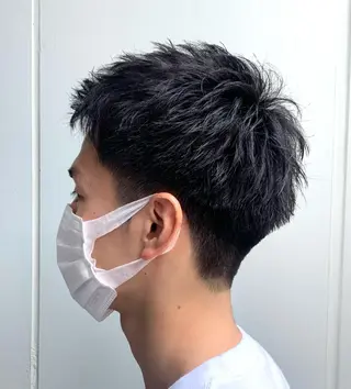 ショート パーマ メンズ 明治神宮前 NANAMIのヘアスタイル