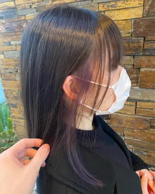 カラー 垢抜けパーマ/ 毎朝1分セット/こんのヘアスタイル