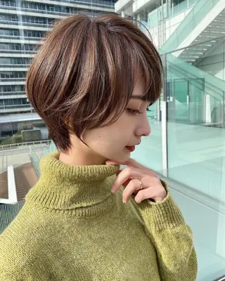 ショート カラー 女性が憧れる ショート/角田愛和のヘアスタイル