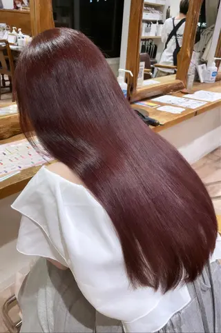 ロング カラー コトミ【メンズ】 【曲がる縮毛矯正】のヘアスタイル