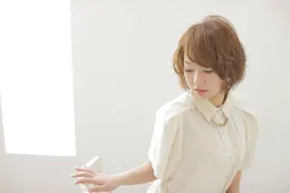 ショート カラー パーマ 中間 将人のヘアスタイル