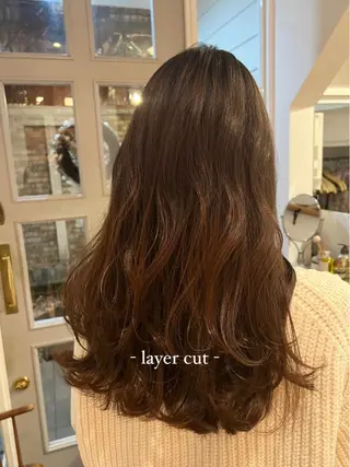 セミロング natsu/梅田 /透明感/艶髪のヘアスタイル