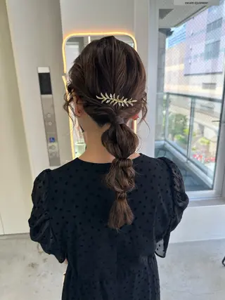 ヘアアレンジ ヘアセット🎀透明感 カラーHiROEのヘアスタイル