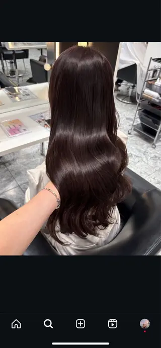 カラー ンジハ えみのヘアスタイル