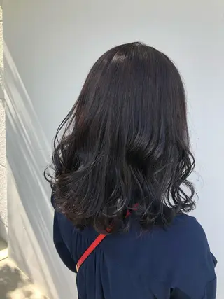 ミディアム カラー Jill franc _ ayanoのヘアスタイル