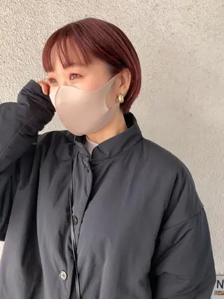 ショート ブリーチカラー🎀 韓国風/寺門美優のヘアスタイル