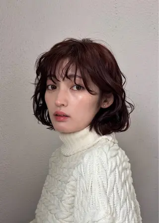 ミディアム パーマ kaze代官山 🪽kanameのヘアスタイル