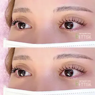 マツエク・マツパ BETTISH🩵 SERIのマツエク・マツパデザイン