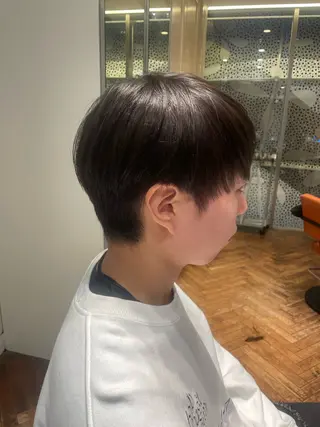 ショート カラー メンズ 頭から整える美容師 松田のヘアスタイル