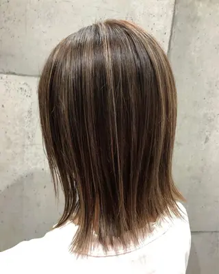 ミディアム カラー 東 寛道のヘアスタイル