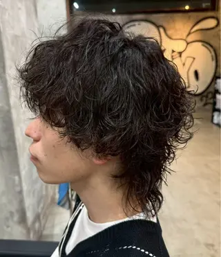 ミディアム パーマ メンズ 🔥メンズ特化🔥 パーマ🔥カメイのヘアスタイル