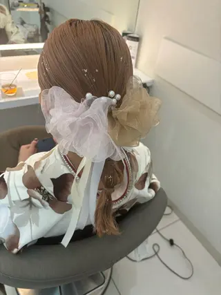 ミディアム ヘアアレンジ 🎼レイヤー/透明感 カラー/nene♬のヘアスタイル