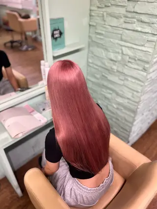 カラー ブリーチカラー/ maru🩵💚のヘアスタイル