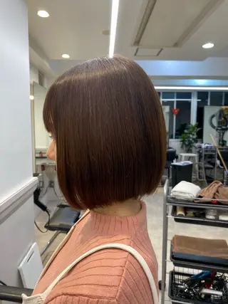 ショート ボブカット/ 尾崎龍聖のヘアスタイル