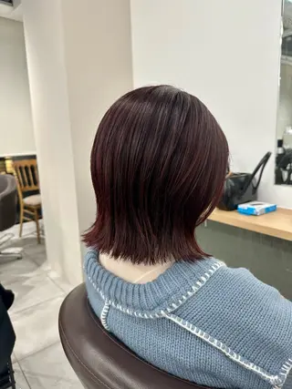 ミディアム カラー ブリーチなし/レイヤ ー特化🌈Tommyのヘアスタイル