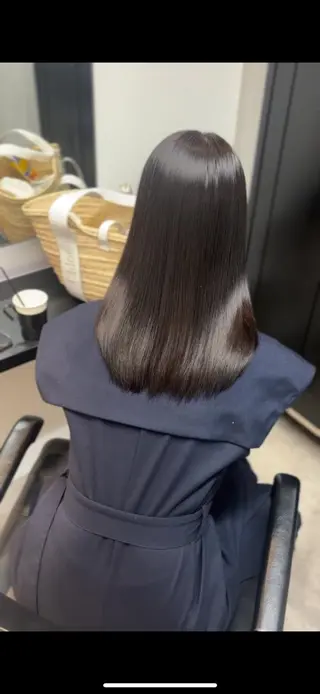 ロング 髪質改善♡ 保坂汐音のヘアスタイル