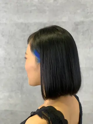 ミディアム カラー 河野 有希のヘアスタイル