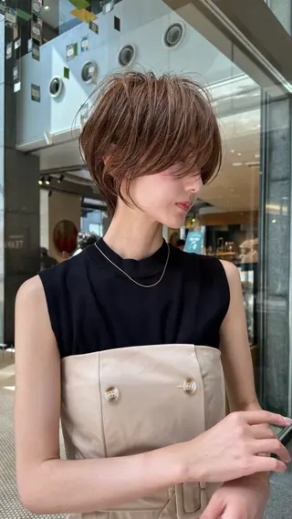 ショート 銀座似合わせショート 広瀬和輝のヘアスタイル