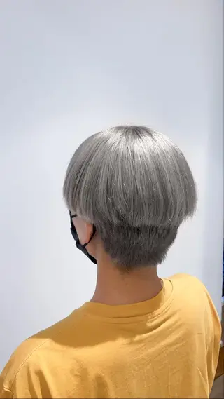 ショート カラー メンズ ハイトーン特化 川井優汰のヘアスタイル