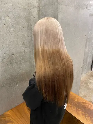 ロング カラー ✨️艶ハイトーン特化 ✨️佐藤望のヘアスタイル