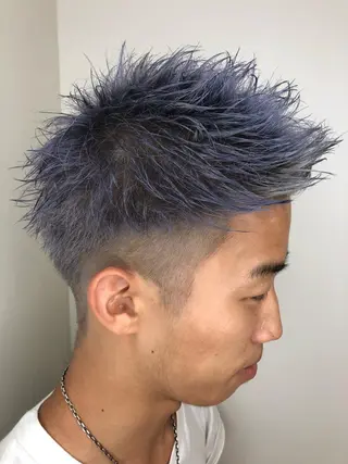 ショート カラー メンズ メンズヘア特化 崎田 成人のヘアスタイル