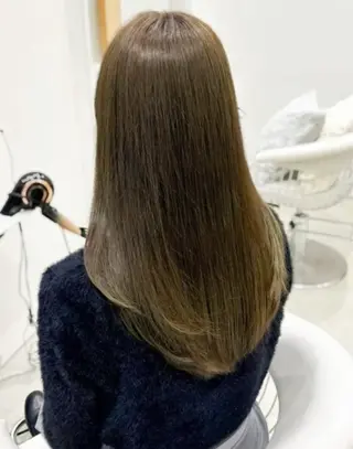 セミロング カラー mana /韓国風レイヤーのヘアスタイル